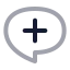 Comment Add icon with twotone rounded style